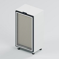 Commercial Air Purifier with Pleated Filter and Louvres