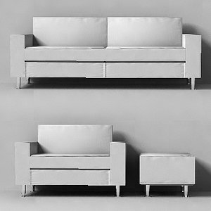designer sofa armchair 3ds