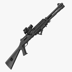 tactical benelli m1014 upgraded 3D model