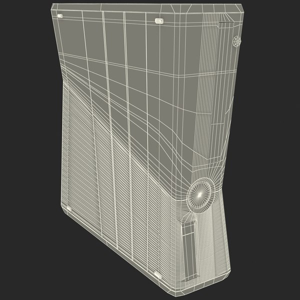 xbox 360 slim 3d model