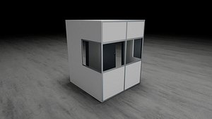 Simultaneous Interpretation Booth 3D
