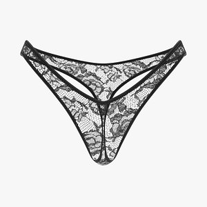3D model Low Cut Thong SS 126