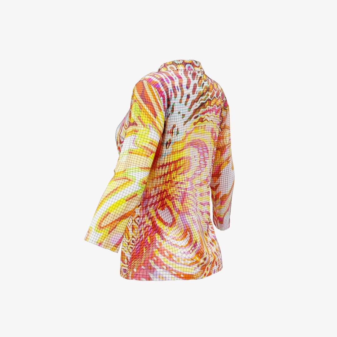 3D 36 clothing decorations model https://p.turbosquid.com/ts-thumb/vt/hXYUyw/VCYzn7Ih/polygonalminiatures3dclothingtoppsychedelic60sshirtwireframe_00003/jpg/1596380131/1920x1080/fit_q87/05866d163d57afbc4aa7e909460b445840e64564/polygonalminiatures3dclothingtoppsychedelic60sshirtwireframe_00003.jpg