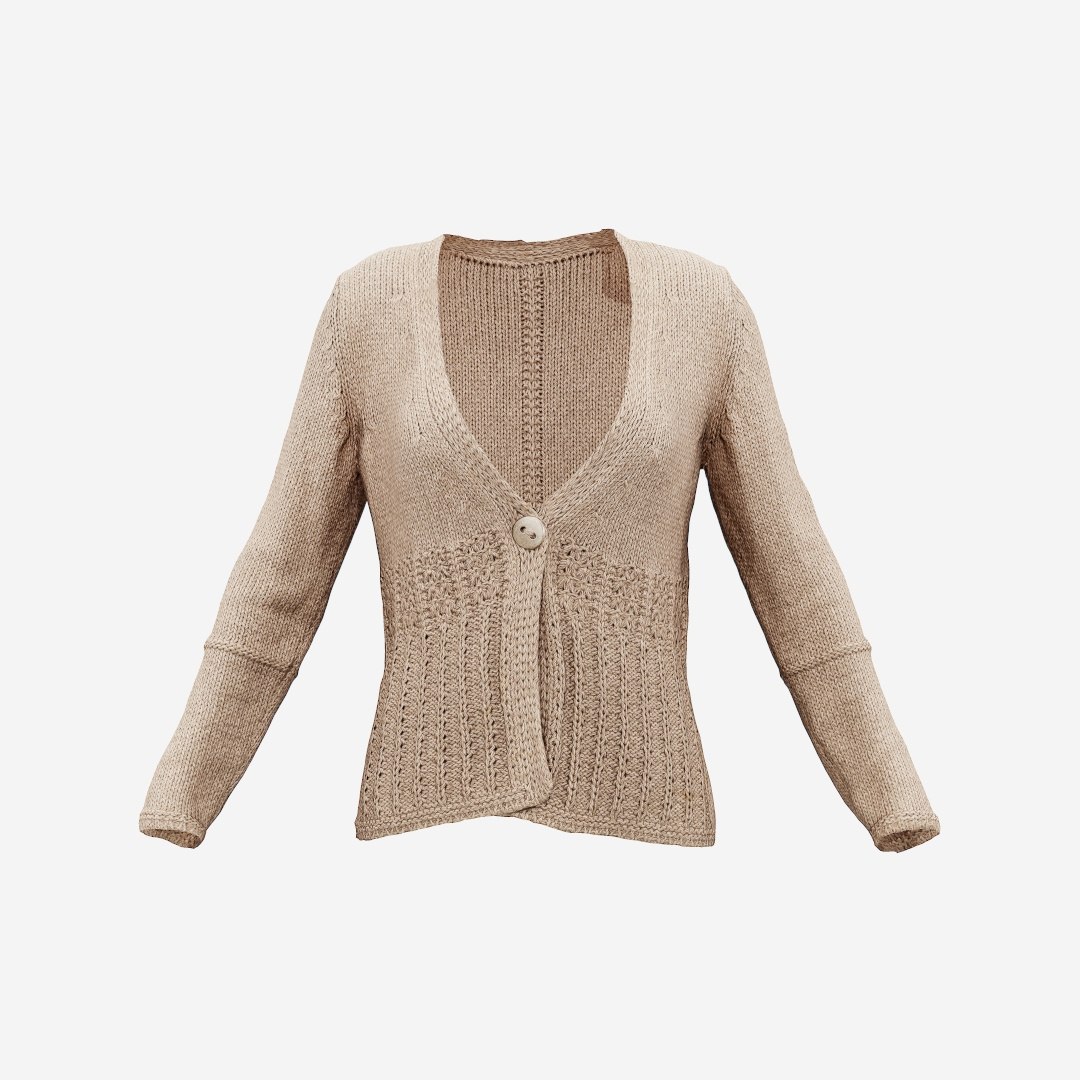 3D 36 clothing decorations model https://p.turbosquid.com/ts-thumb/vt/hXYUyw/W377dDnw/polygonalminiatures3dclothingtopknitwoolcardiganbeige_00000/jpg/1596380104/1920x1080/fit_q87/3724bd7962b85be0086d96cb9b99954c9ee6f55d/polygonalminiatures3dclothingtopknitwoolcardiganbeige_00000.jpg