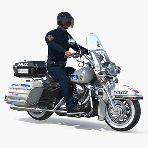 NYPD Road King Motorcycle with Officer