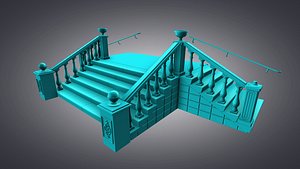 3D outdoor stairs