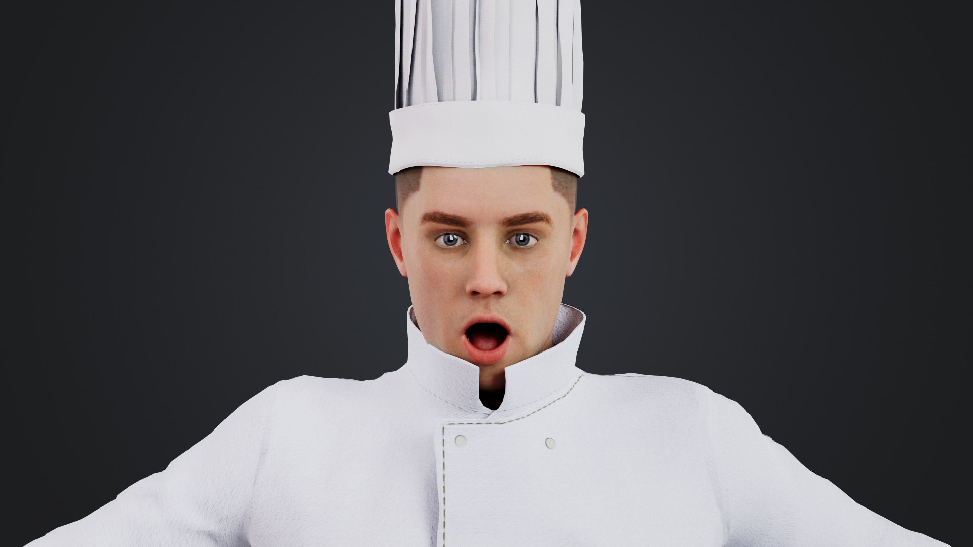 Male Chef Rigged 3D - TurboSquid 2322837
