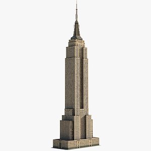 Empire State Building Low Poly