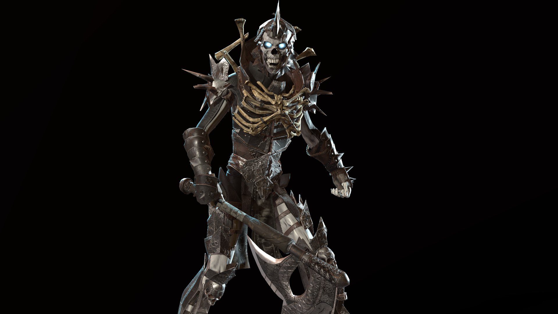 3D character skeleton warrior https://p.turbosquid.com/ts-thumb/vt/yrgrTh/WTkH5Xsx/screenshot005/png/1593633920/1920x1080/fit_q87/fb8d3b5c216f7a3c7e6d56624e80b4275cdf9a64/screenshot005.jpg