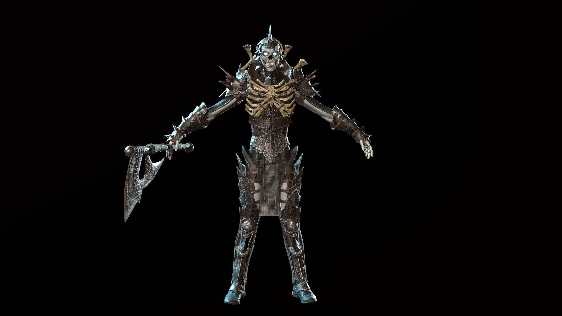 3D character skeleton warrior https://p.turbosquid.com/ts-thumb/vt/yrgrTh/hZBGoOYy/screenshot003/png/1593633920/1920x1080/fit_q87/dfdf3cc6629c4c0c828493e53c4e496d5aae034a/screenshot003.jpg