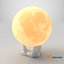Lampada decorativa Moon On Hand Stand Luce gialla accesa