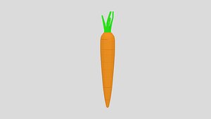 cartoon carrot art model