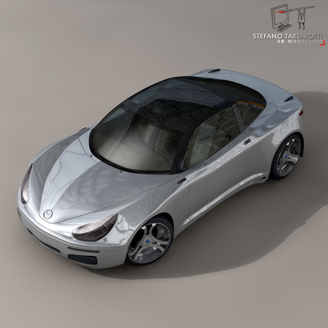 Generic Electric Concept Sports Car 3d Model