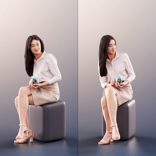 woman young business 3D model