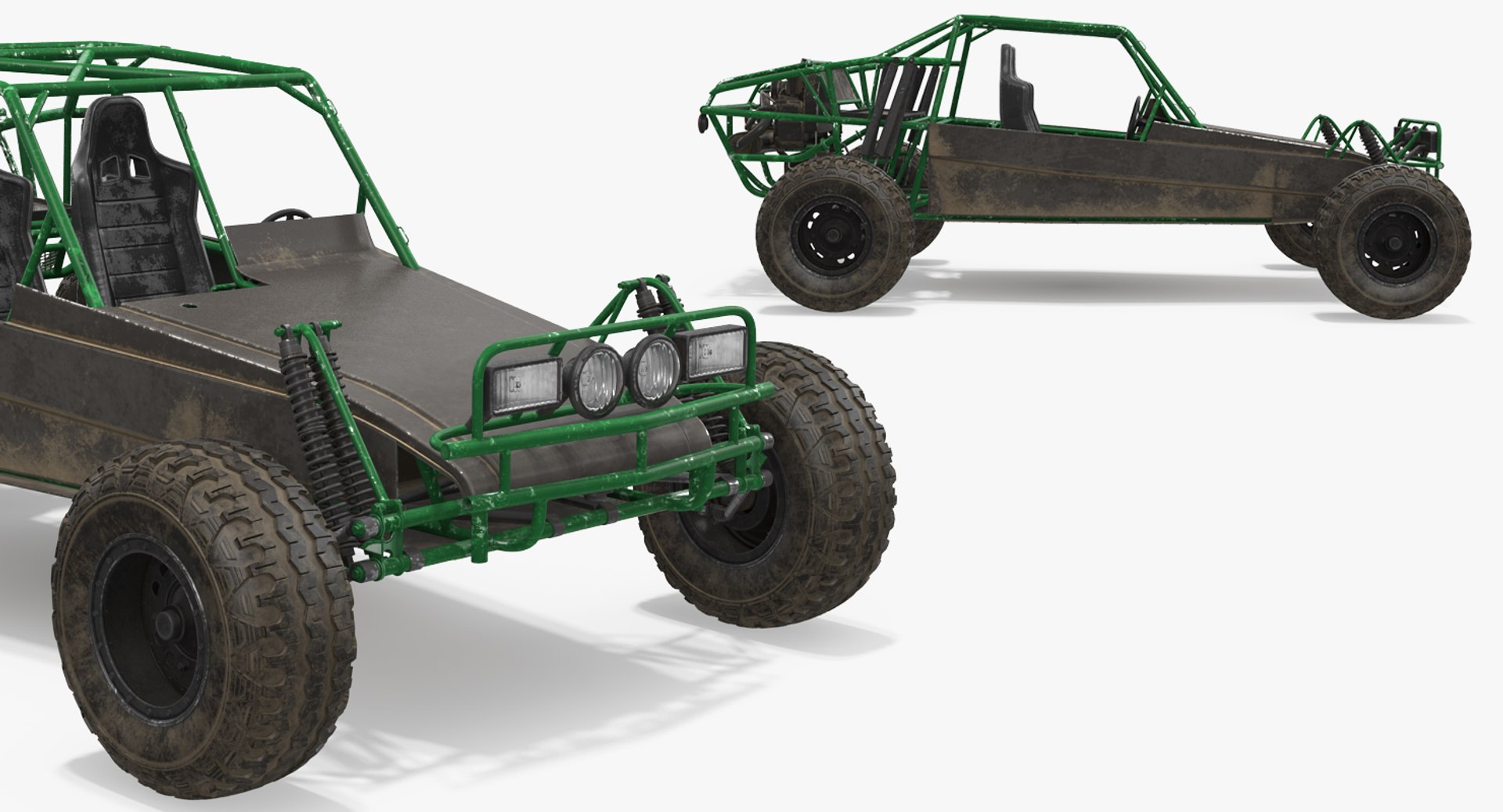 dune buggy rigged 3d max