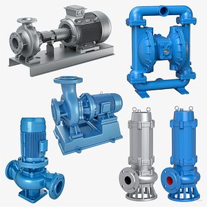 3D Pumps Collection model