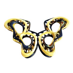 gold white silver 3d max