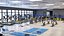 Gym And Locker Room Interior Scene 3D model