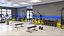 Gym And Locker Room Interior Scene 3D model