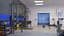 Gym And Locker Room Interior Scene 3D model