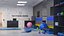 Gym And Locker Room Interior Scene 3D model