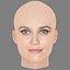 Reese Witherspoon Head - No Hair - Low poly head for game