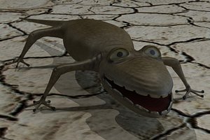 3d salamander model