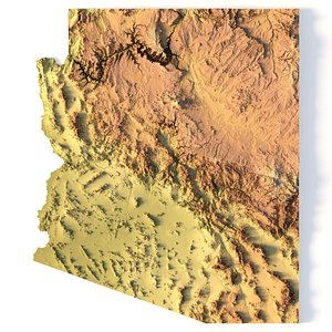 3D State of Arizona STL model 3D Project