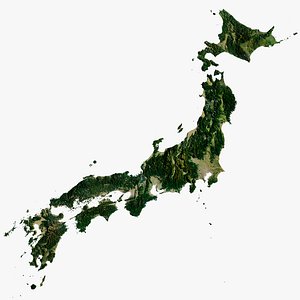 3D japan islands world 29k model