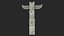 Totem in legno colorato