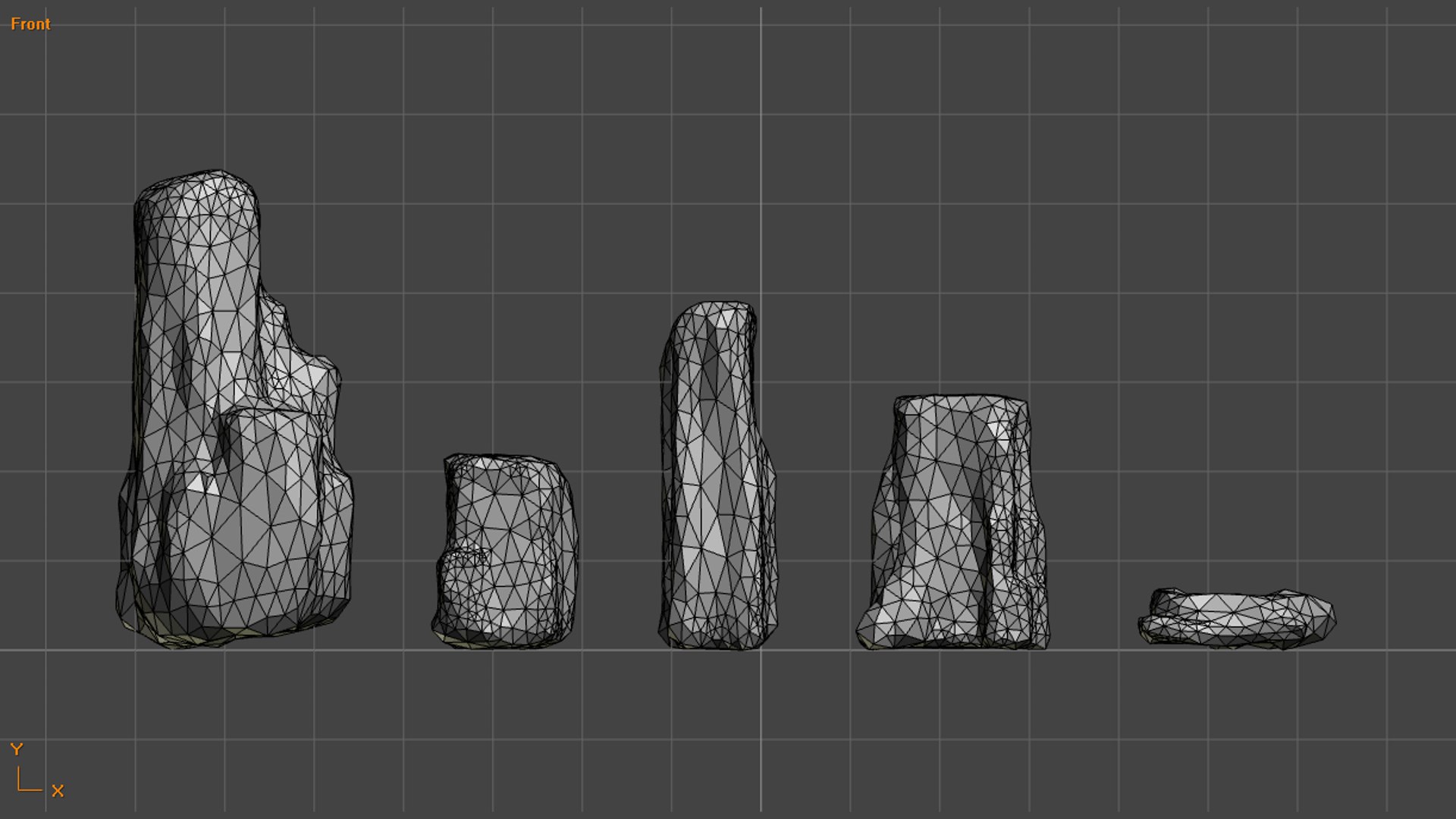 Free 3D Rock Set 06 - Base Model - TurboSquid 1776304