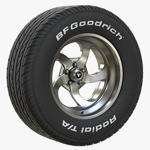 3D bfgoodrich tire rim