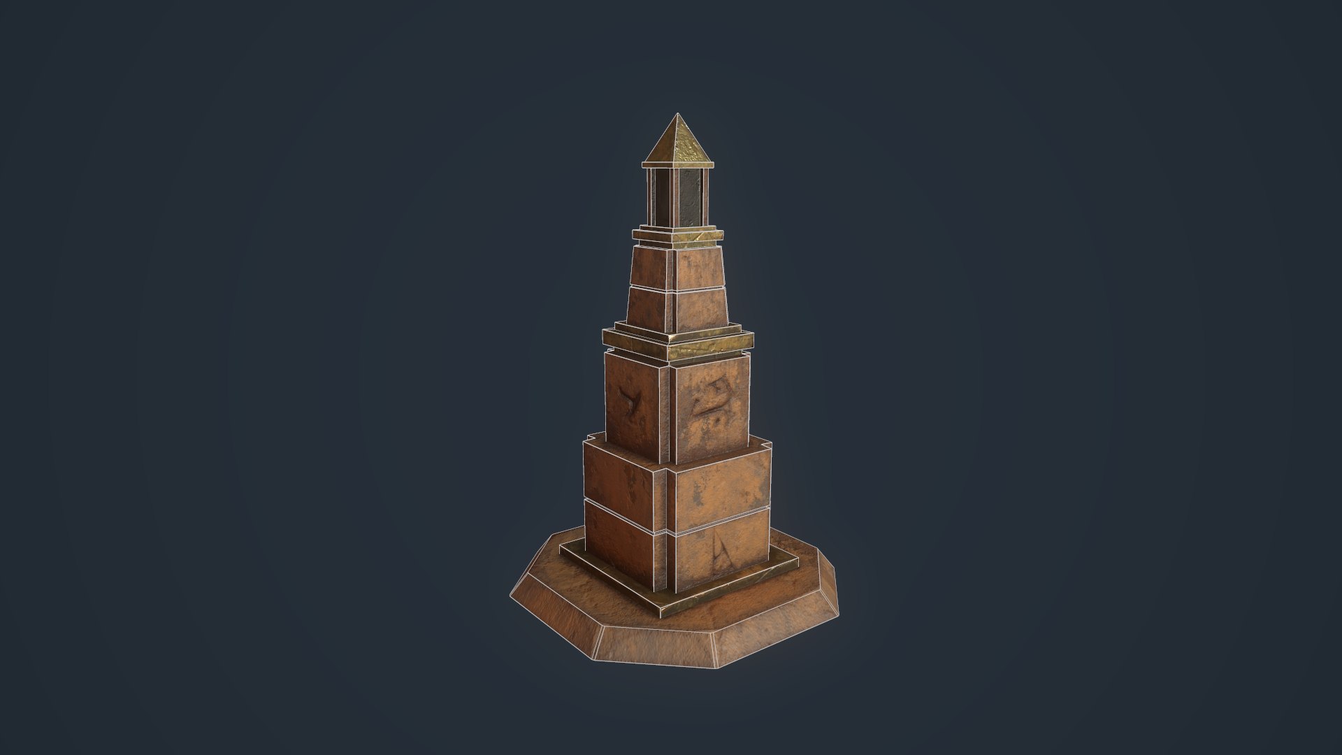 3D obelisk architecture model - TurboSquid 1425915