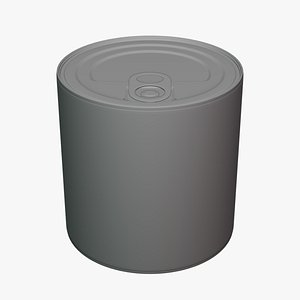 Tuna Can - Geometry Only No Textures No Materials