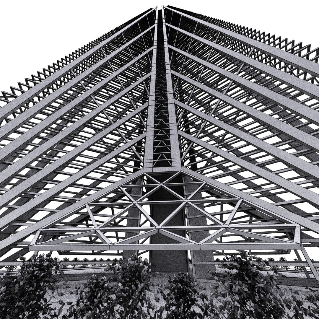 3d Russia Tower Moscow Scyscraper Model