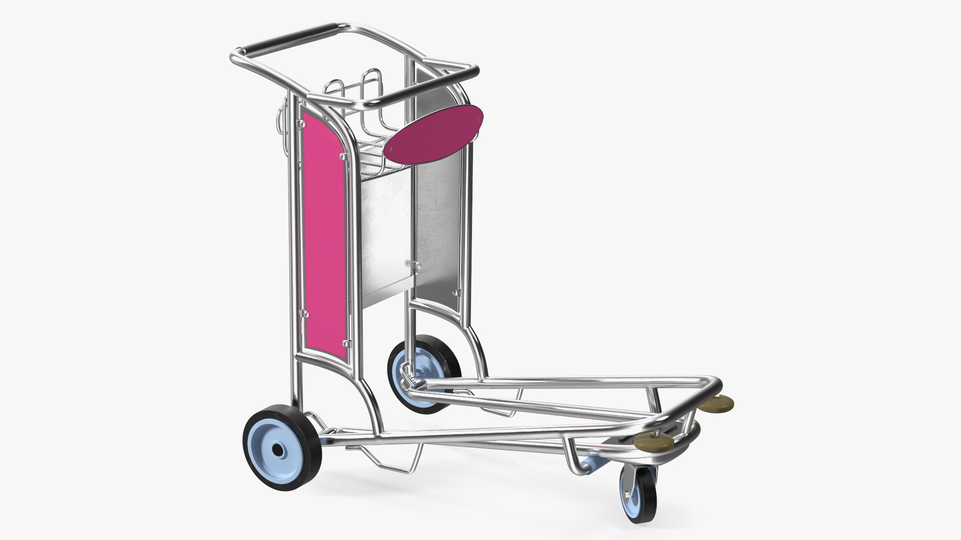 Airport Luggage Cart 3D model preview