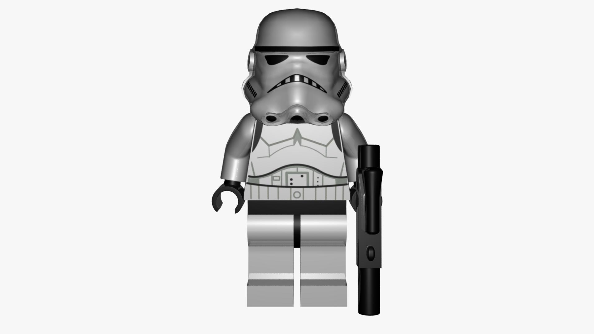 Lego stormtrooper deals 3d model