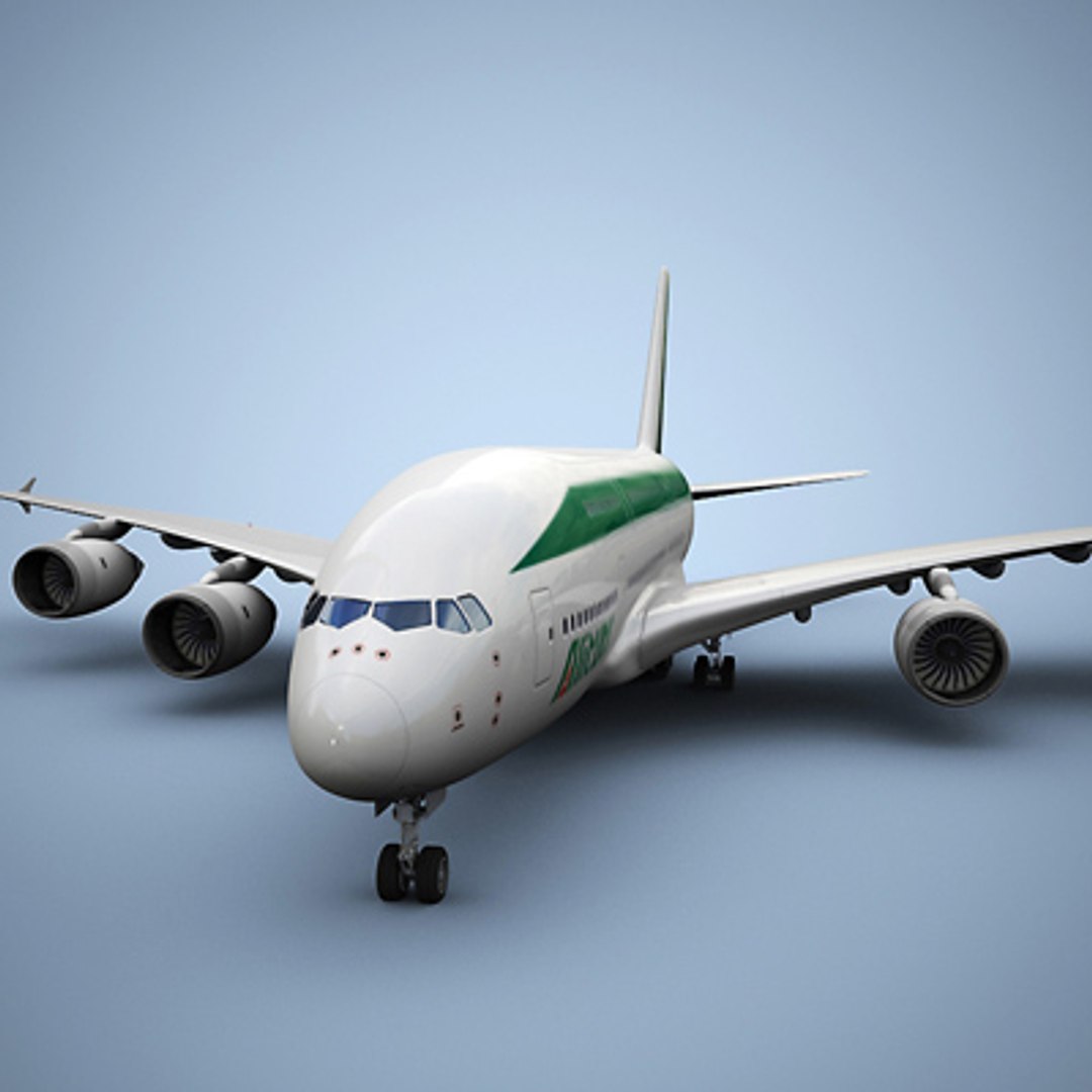 3d Airbus A380 Alitalia