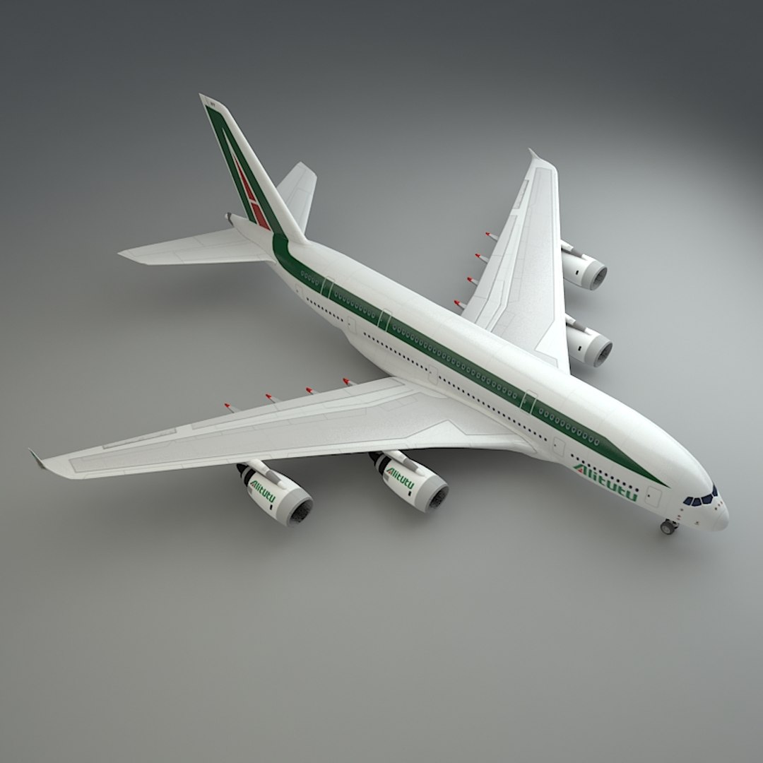 3d Airbus A380 Alitalia