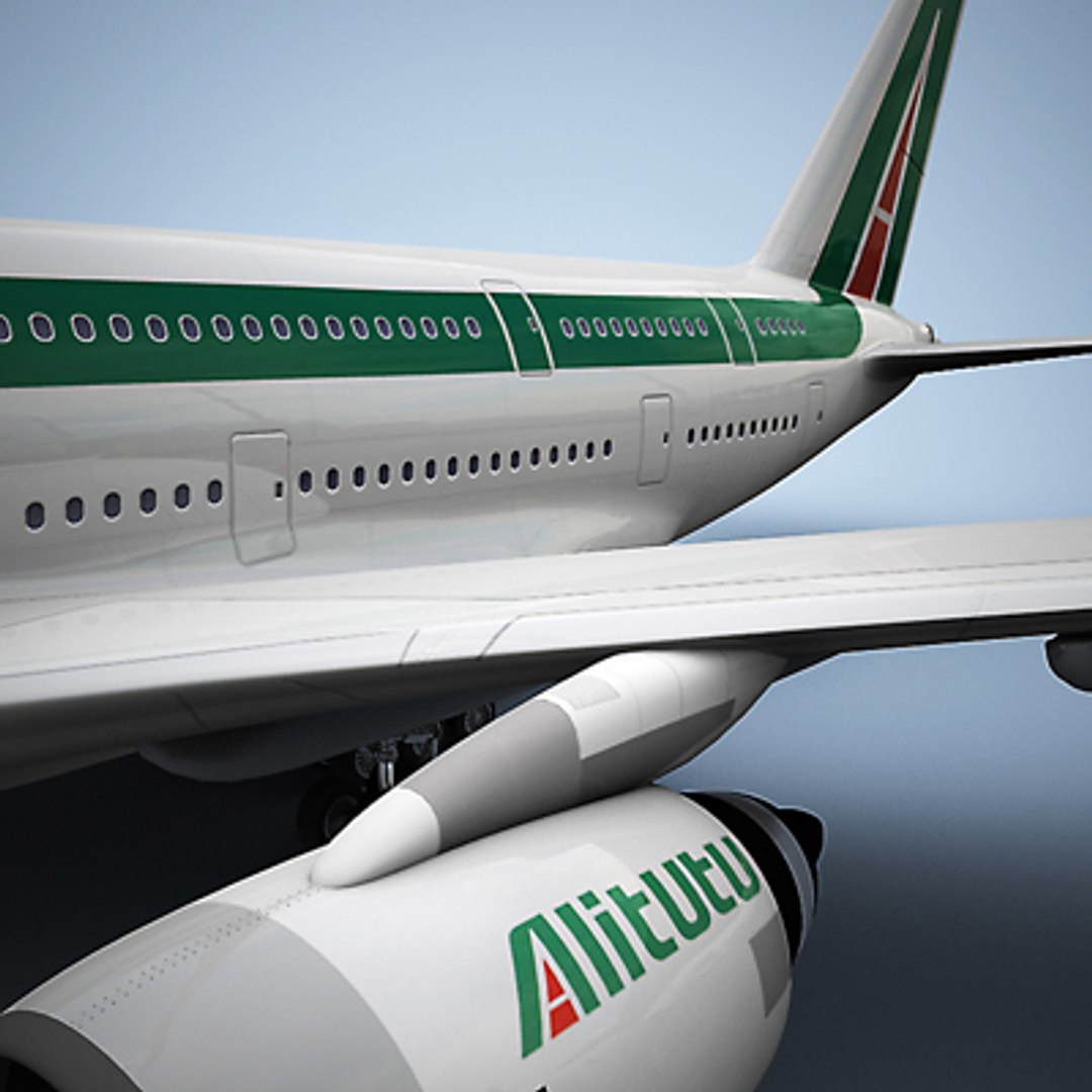 3d Airbus A380 Alitalia