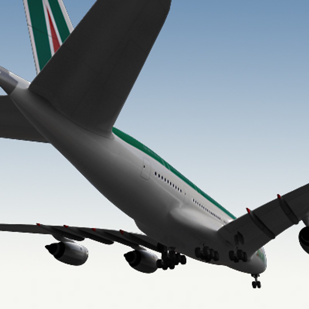 3d Airbus A380 Alitalia