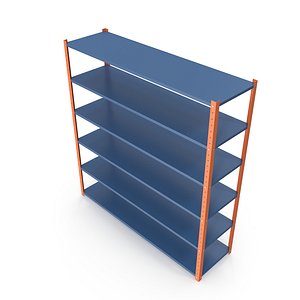 3D model industrial shelf