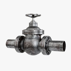 Industrial Gate Valve - UE4 And UE5 Optimized - Lowpoly 3D model 3D