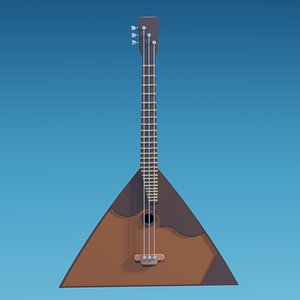Cartoon Russian Balalaika model