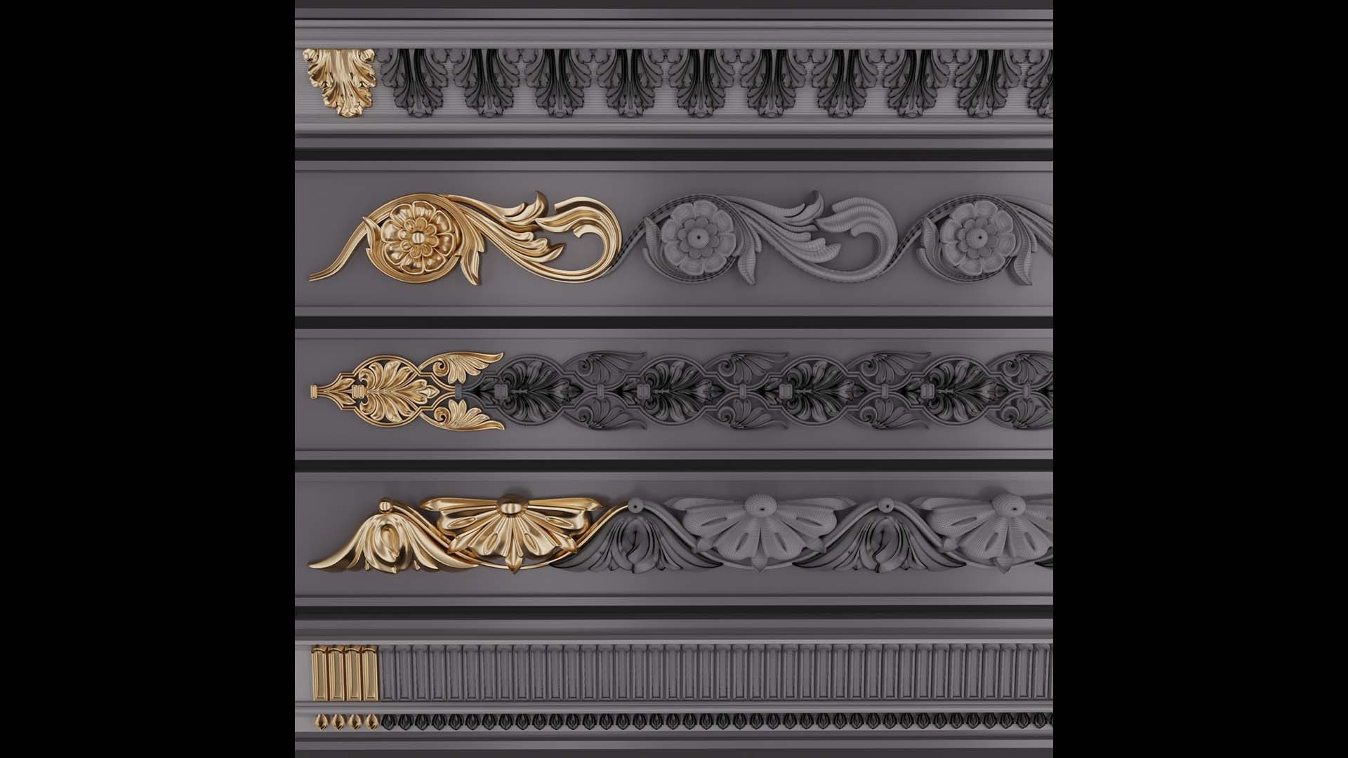 Trim Ornament 115 3D - TurboSquid 1897413