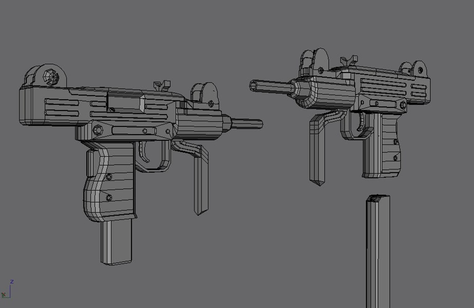 3dsmax Mini Uzi