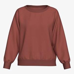 Raglan Boat neck Women Sweatshirt Design