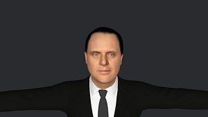 3D Hannibal Lecter  Hyper Realistic Full Body Rigged Character model