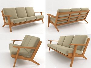 ge 290 3-seater sofa 3D