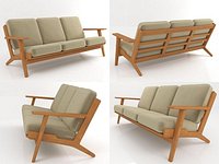 GE 290 3-seater sofa